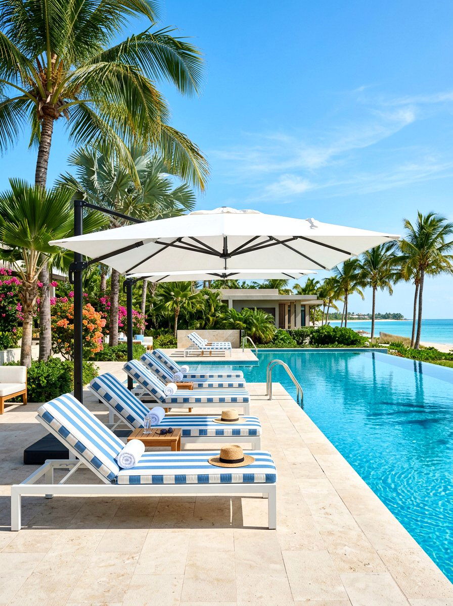 Poolside lounge area - 30 summer hosting home ideas