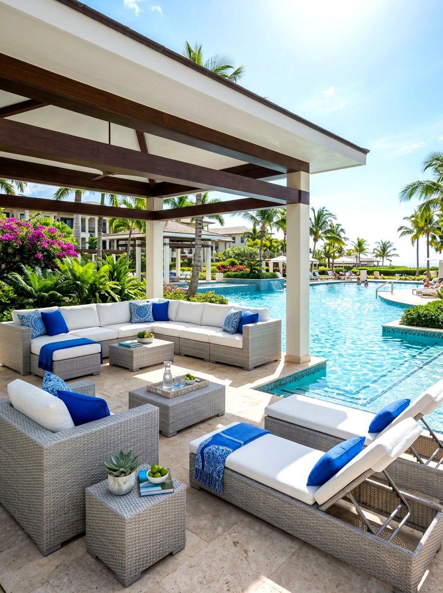 Poolside pavilion lounge - 30 pavilion lounge furniture ideas