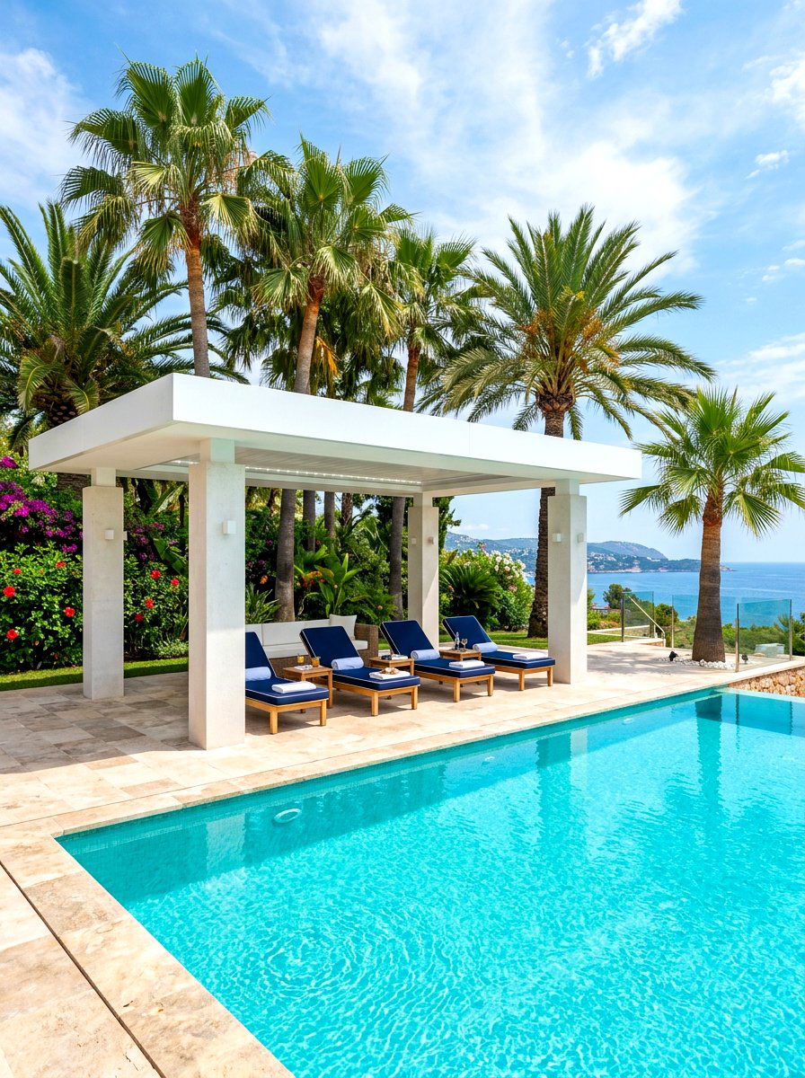 Poolside pavilion - 30 modern gazebo ideas