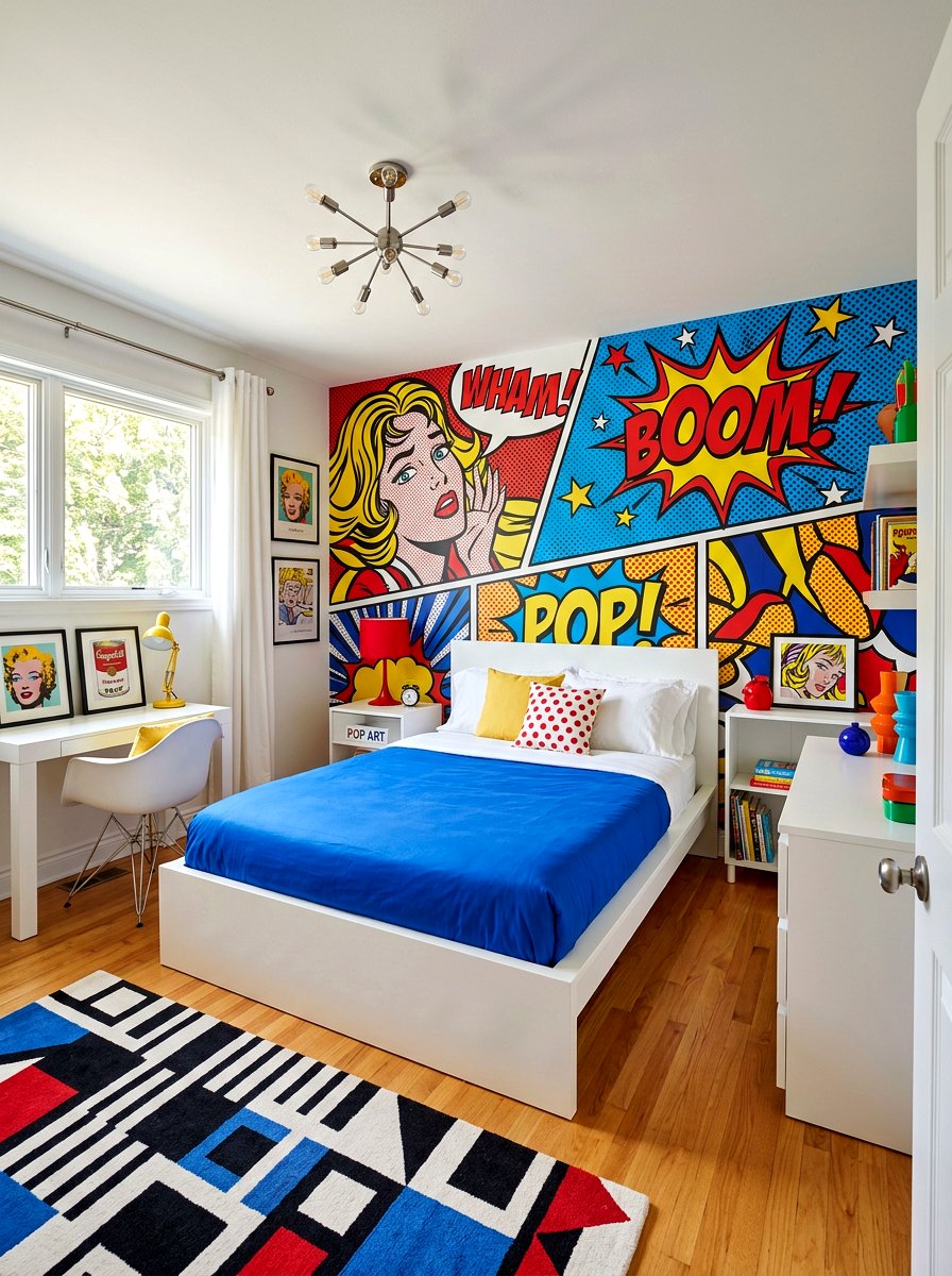 Pop Art Bedroom - 30 seventies bedroom ideas