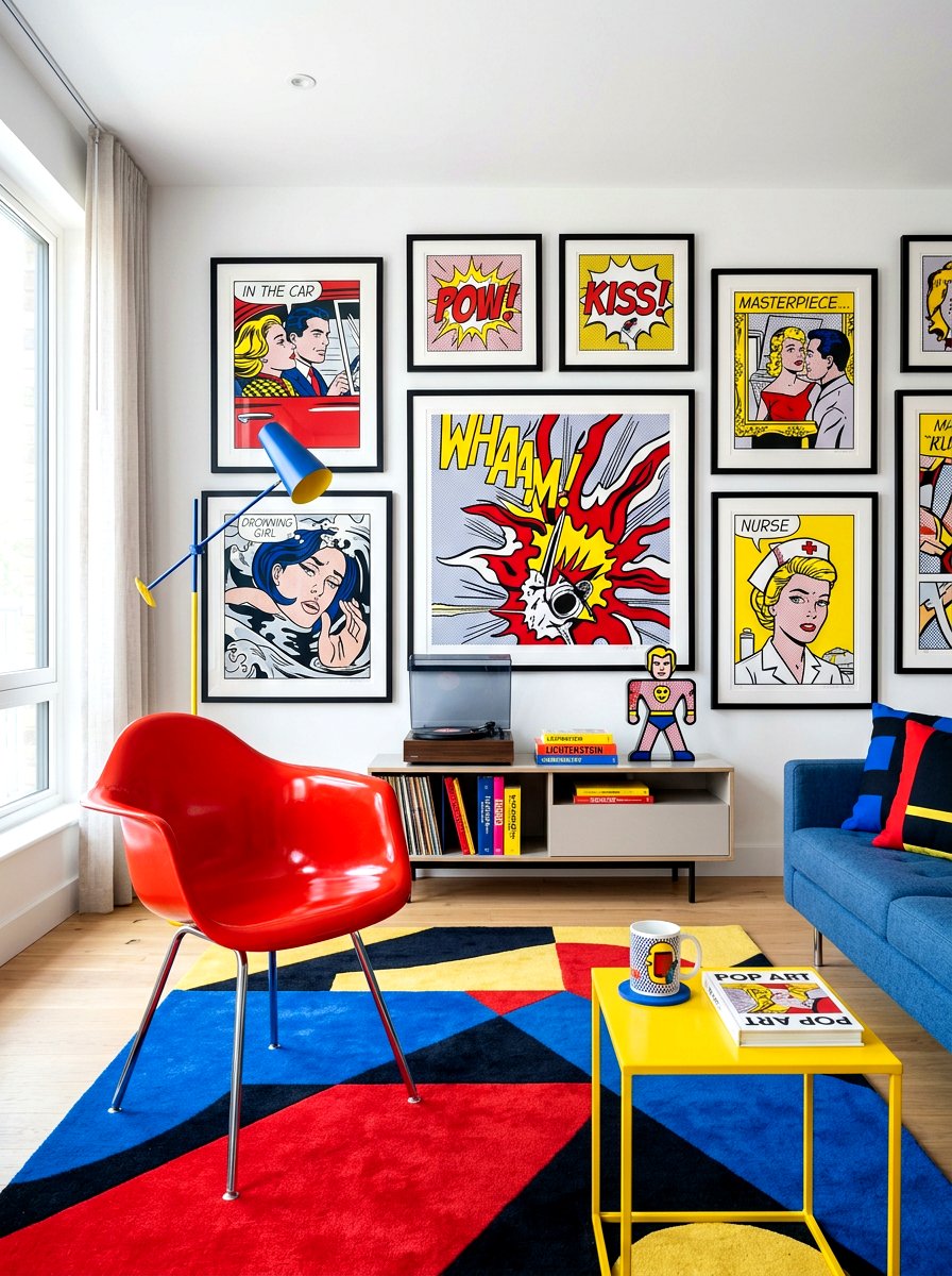 Pop Art Living Room Decor - 30 playful maximalist living room ideas