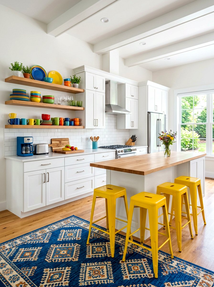 Pop Color Kitchen - 30 college apartment ideas