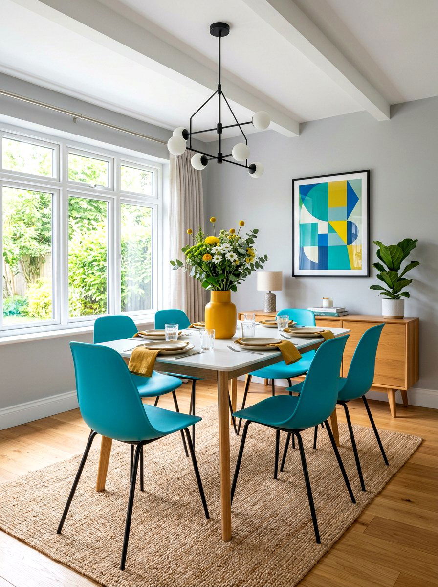 Pop Of Color Dining Room - 30 small dining room ideas