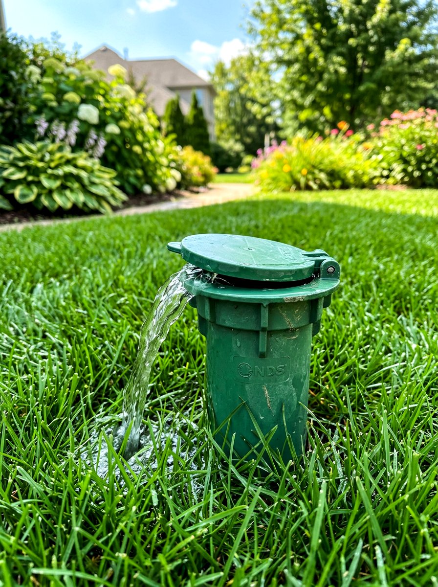 Pop Up Emitter - 30 drainage landscaping ideas