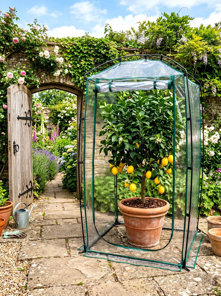 Pop Up Greenhouse Tent - 30 mini backyard greenhouse ideas