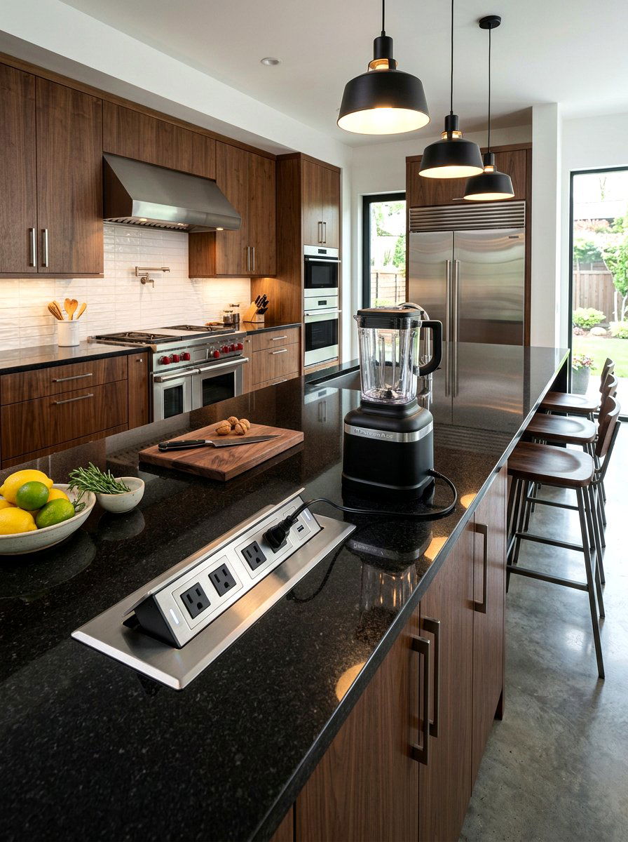 Pop Up Kitchen Outlet Cabinet - 30 cabinet appliance storage ideas