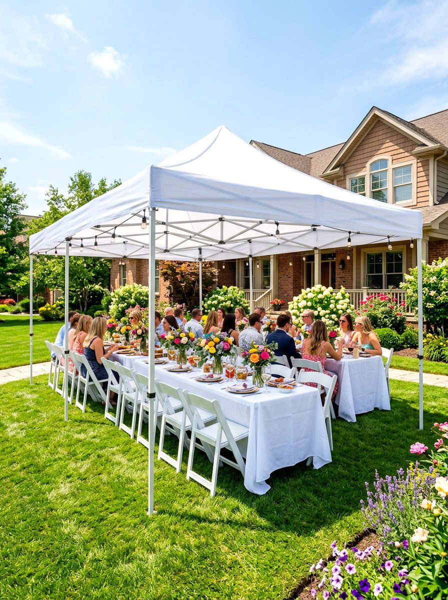 Pop up event canopy - 30 patio canopy ideas