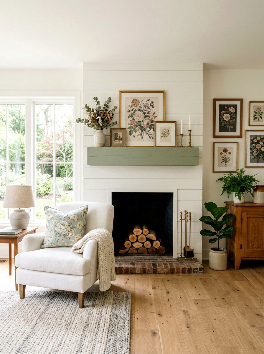 Poplar Wood Mantel - 30 wood mantel beam ideas