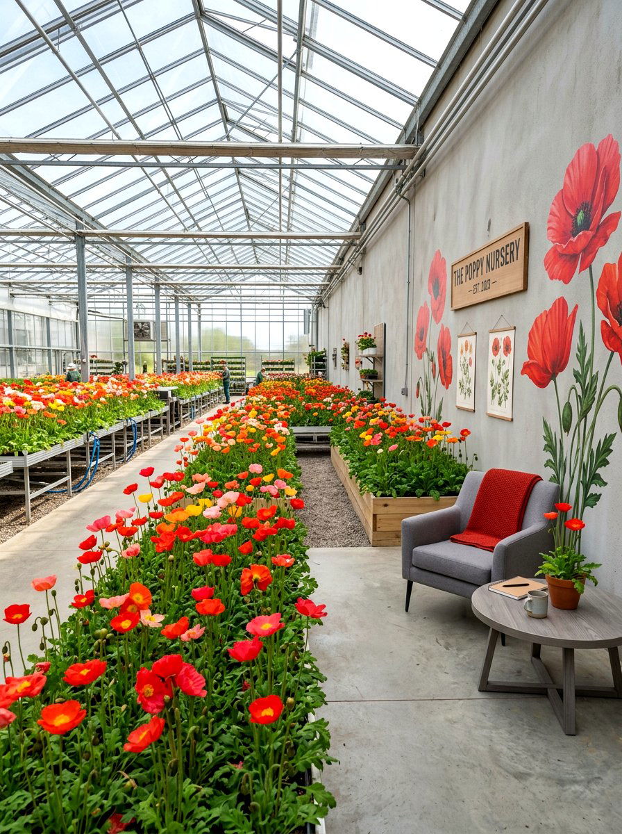 Poppy Flower Decor - 30 floral nursery ideas