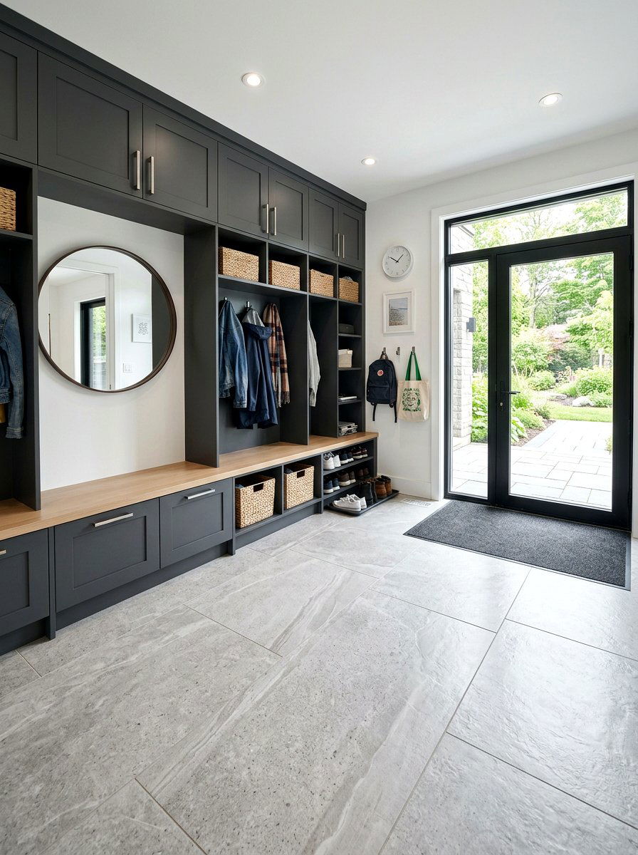 Porcelain Mudroom Floor - 30 mudroom tile floor ideas