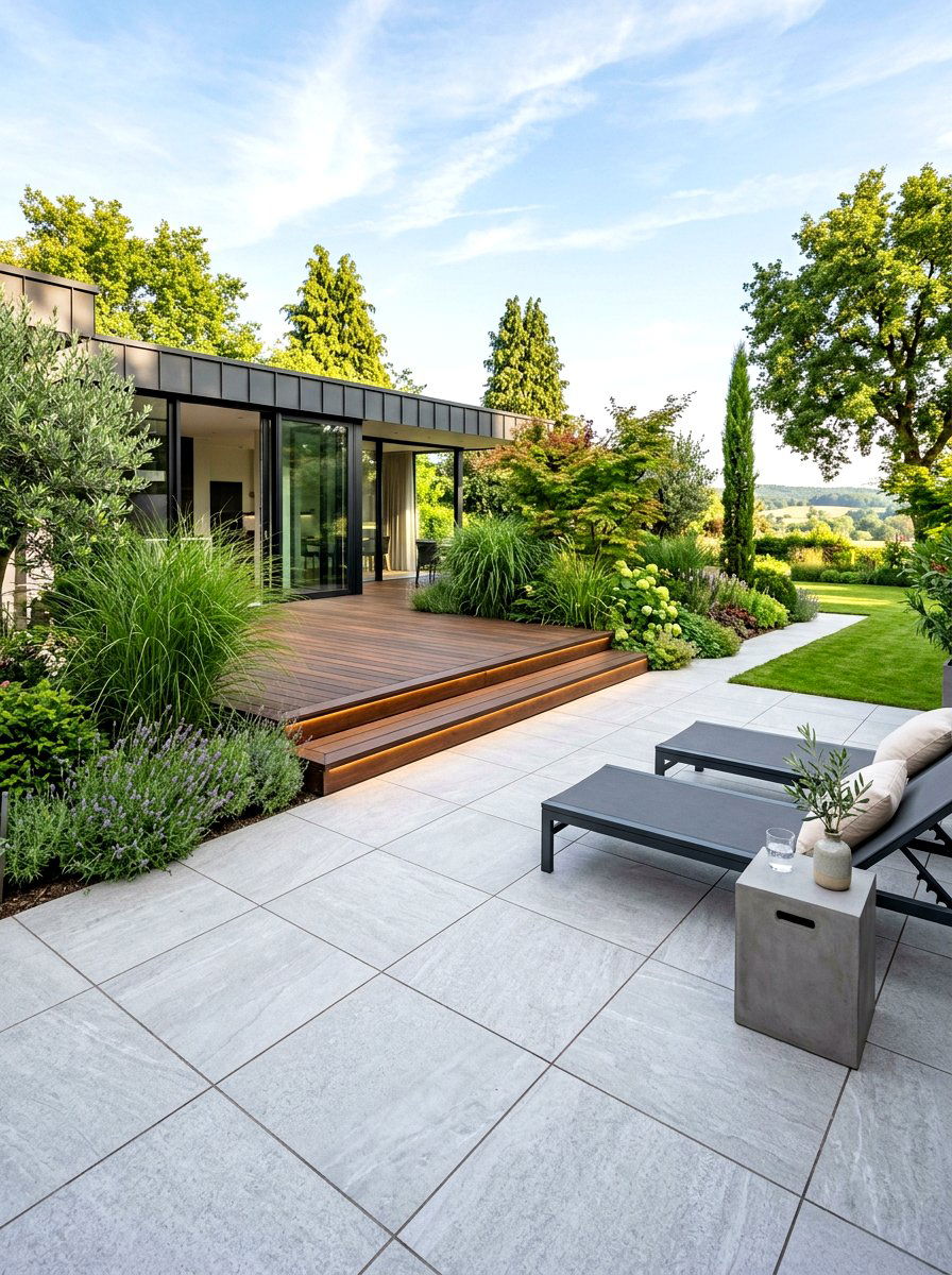 Porcelain Outdoor Paver - 30 stepping pad lawn ideas
