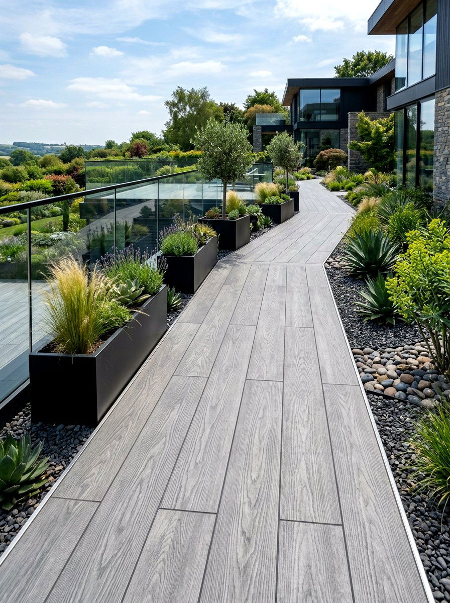 Porcelain Path - 30 garden path ideas