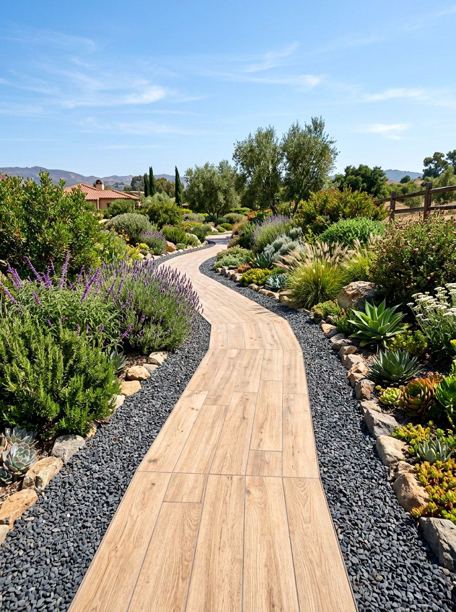 Porcelain Paver Walkway - 30 no grass backyard luxury ideas