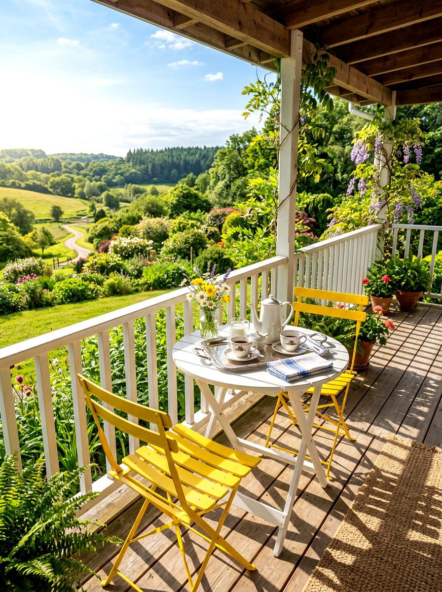 Porch Breakfast Nook - 30 porch gathering ideas