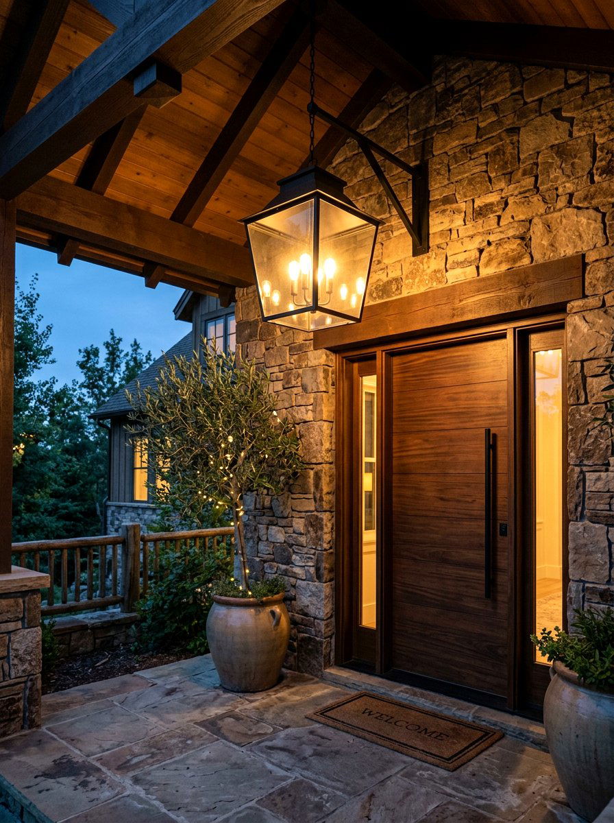 Porch Lighting Fixture - 30 viral front porch ideas