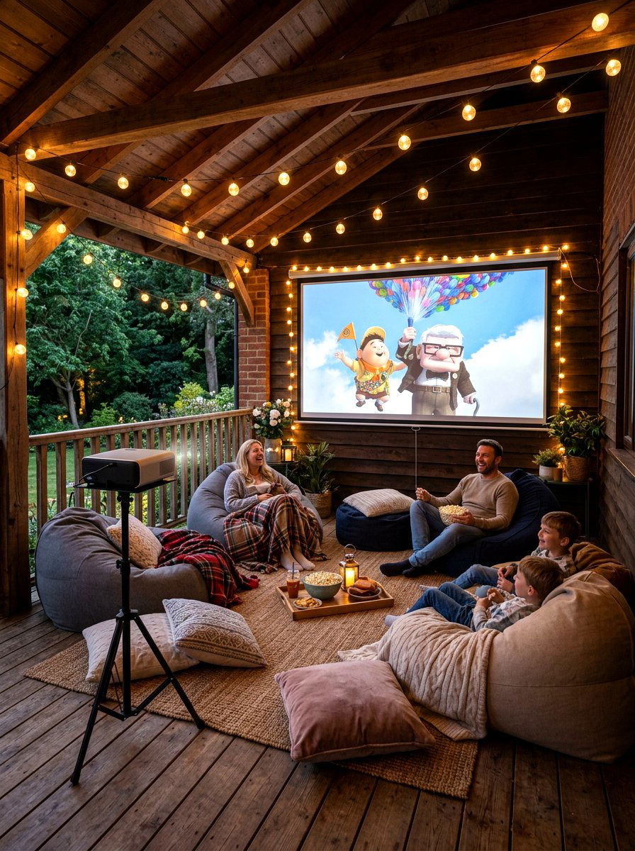 Porch Movie Theater - 30 porch gathering ideas