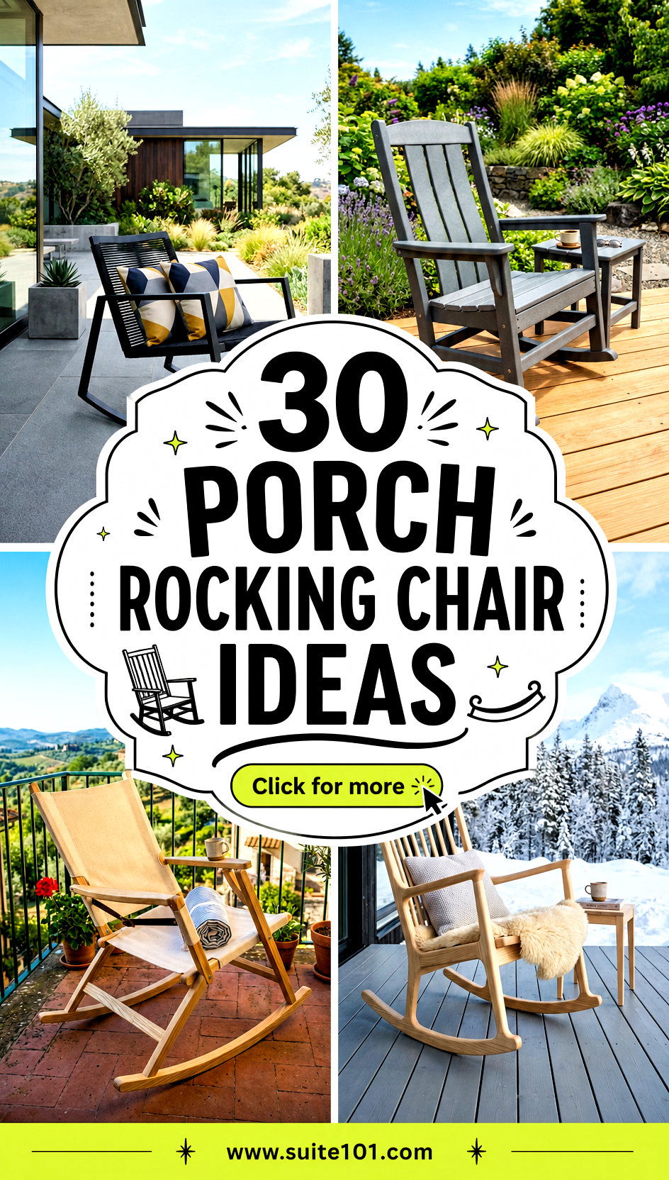 Porch Rocking Chair Ideas 30 Stylish Ways to Create Cozy Vibes - Porch Rocking Chair Ideas: 30 Stylish Ways to Create Cozy Vibes
