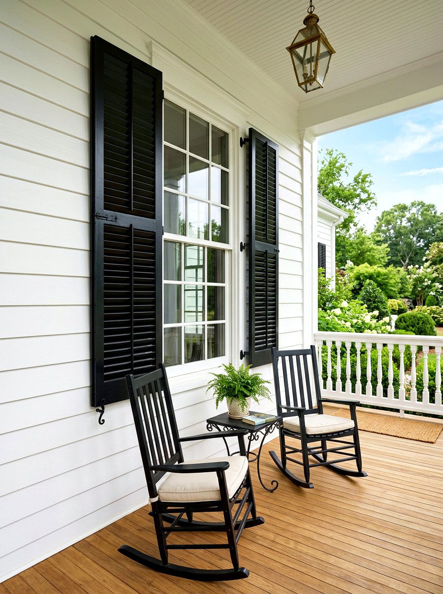 Porch Shutters - 30 porch makeover ideas