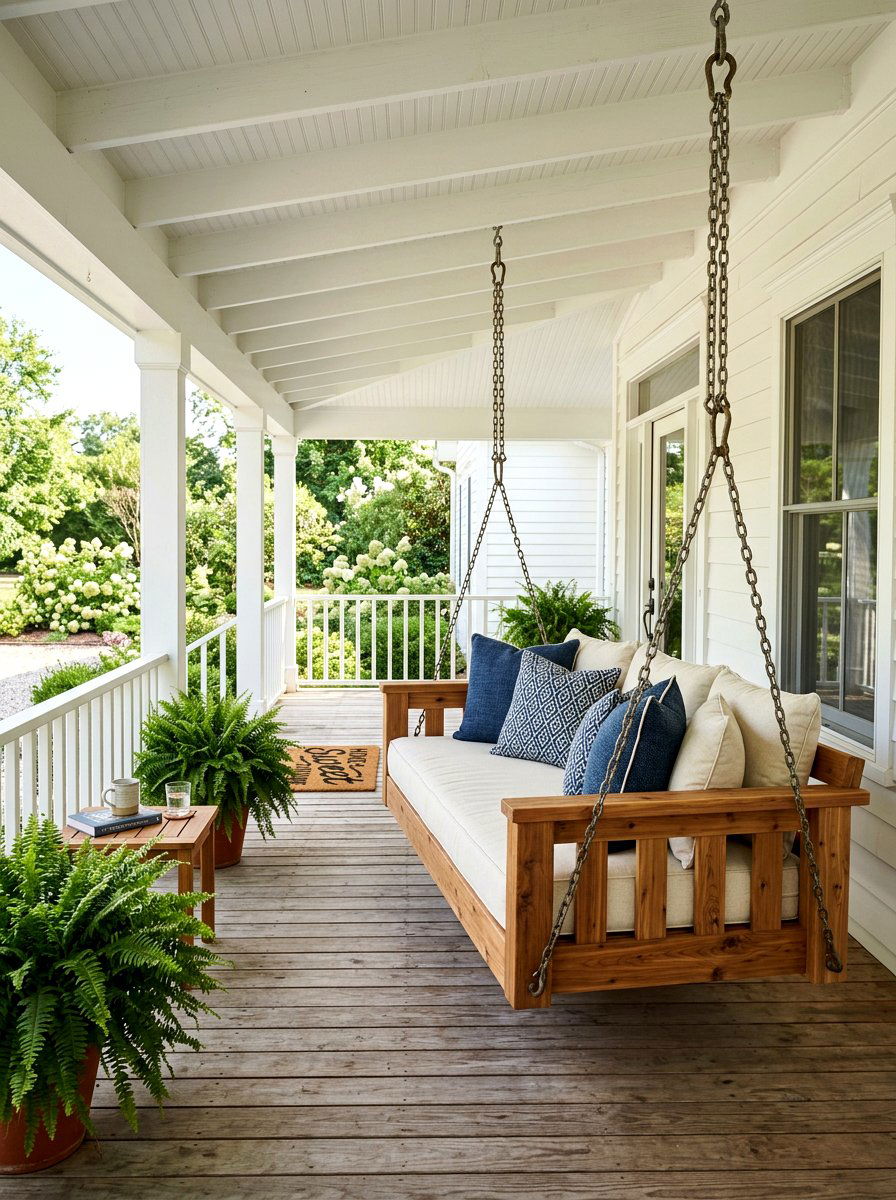 Porch Swing Daybed - 30 hanging daybed ideas
