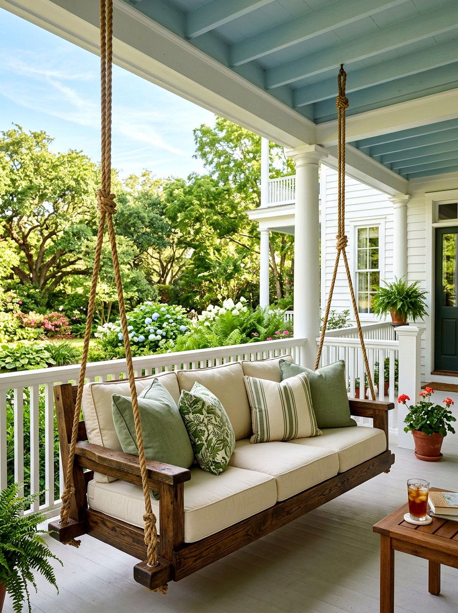 Porch Swing Sofa - 30 outdoor furniture ideas