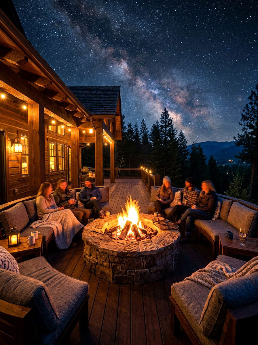 Porch With Fire Pit - 30 porch extension ideas