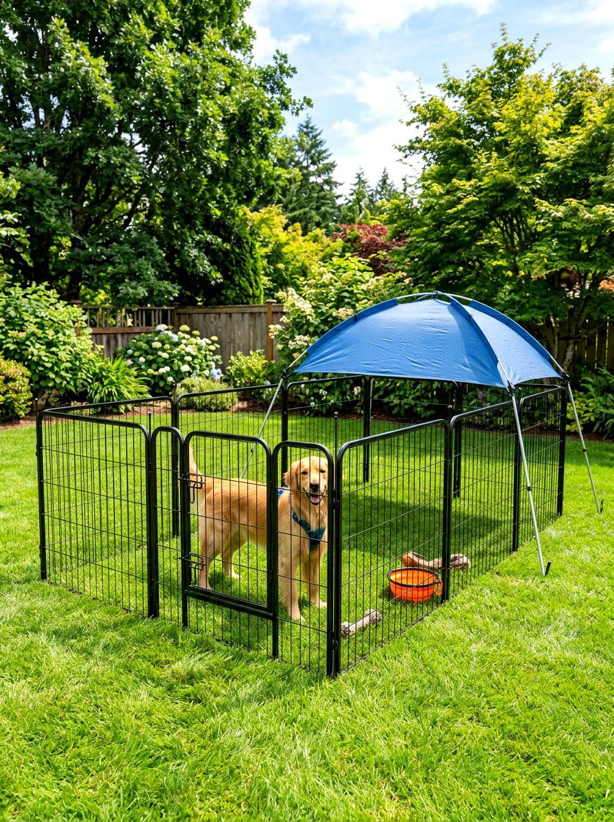 Portable Dog Run - 30 backyard dog run ideas