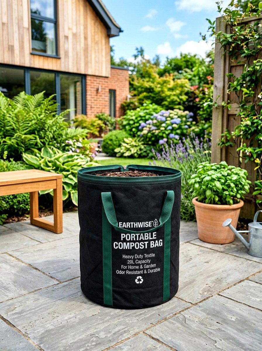 Portable Fabric Compost Bag - 30 compost bin ideas