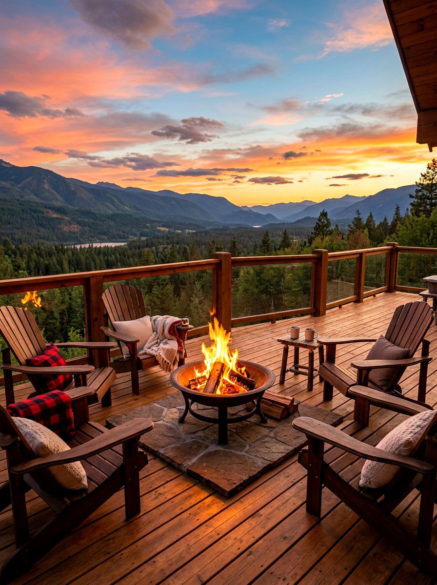 Portable Fire Pit - 30 budget deck ideas