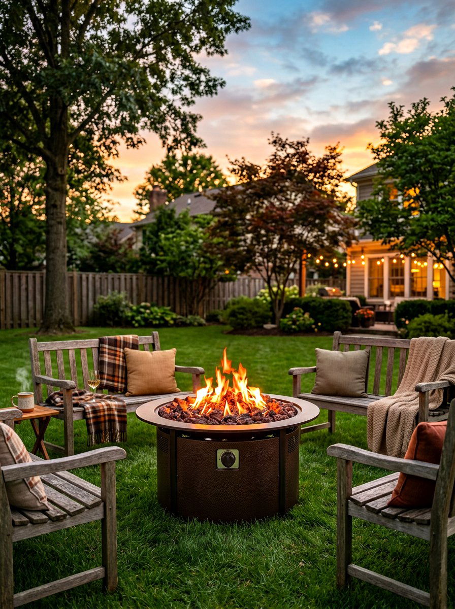 Portable Gas Fire Pit With Lava Rocks - 30 portable fire pit ideas