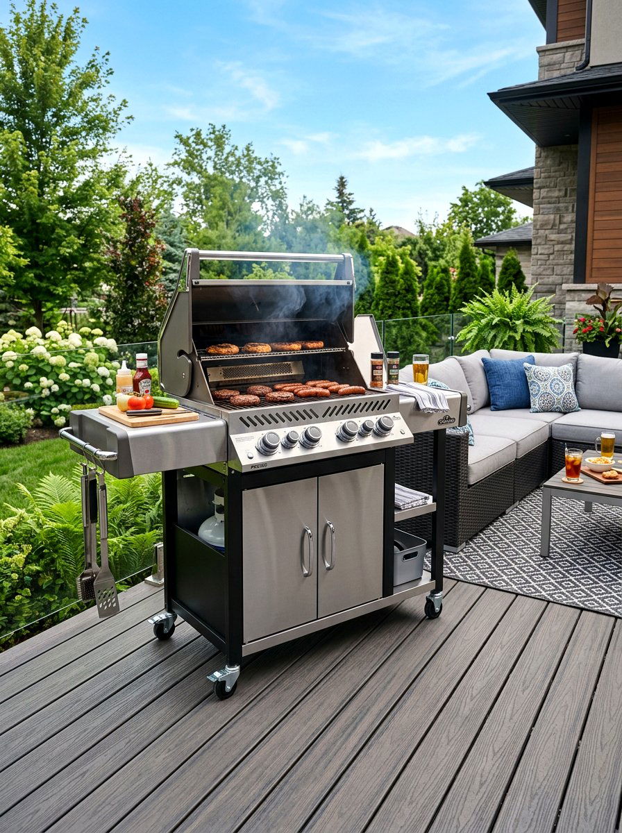 Portable Grill Station - 30 deck grill station ideas