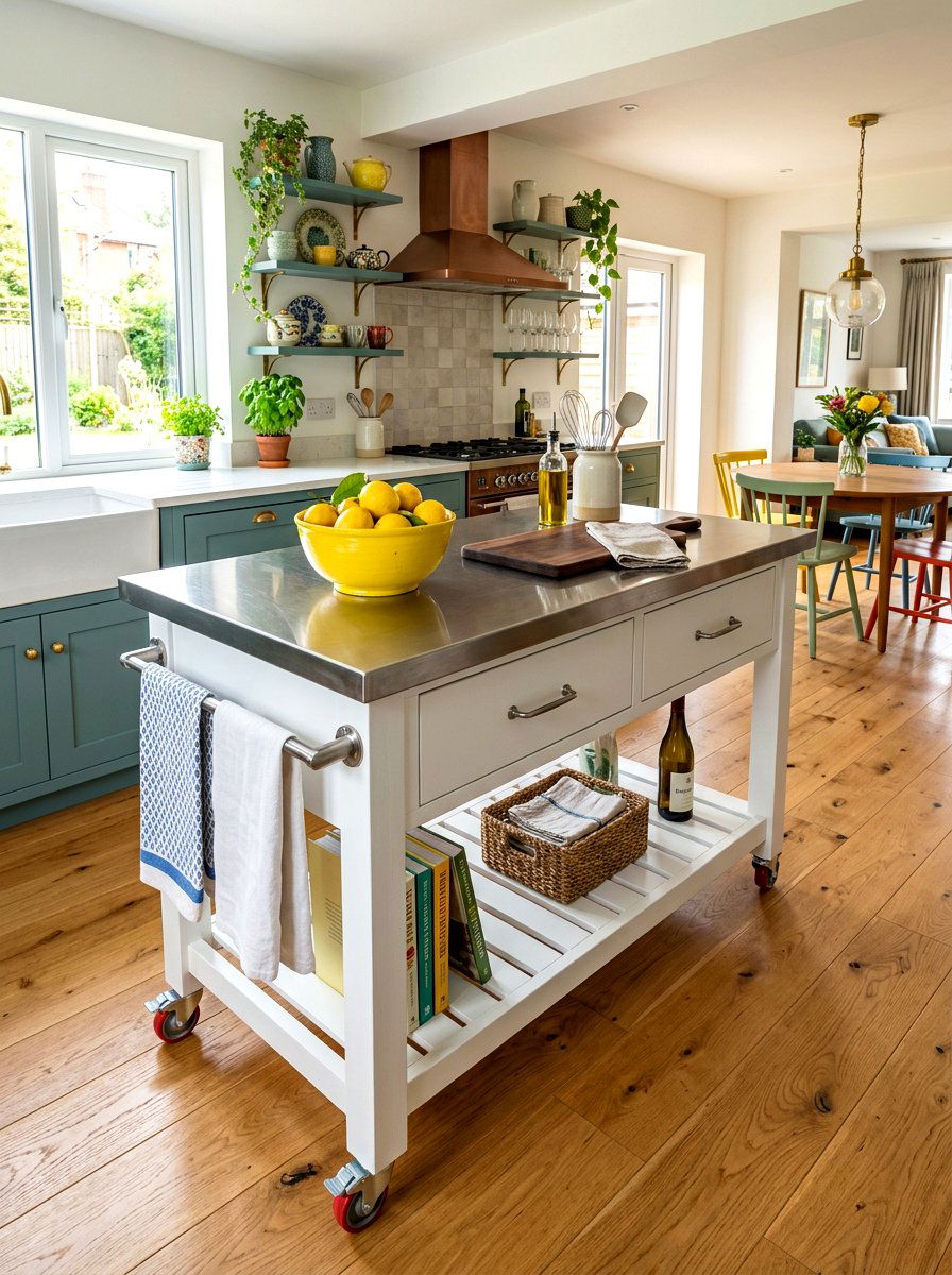 Portable Kitchen Island With Wheels - 30 small island kitchen ideas