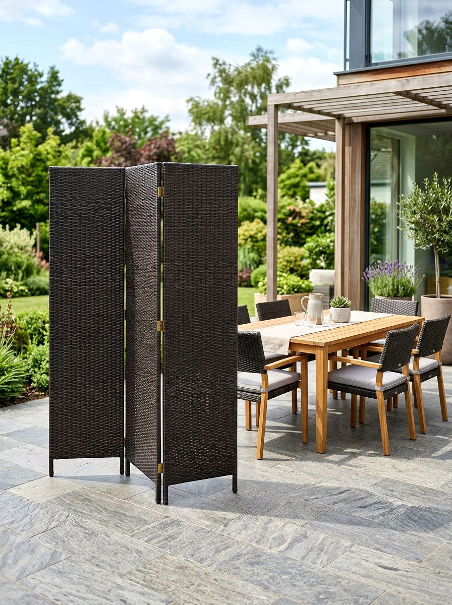 Portable Outdoor Privacy Screen - 30 front porch privacy ideas