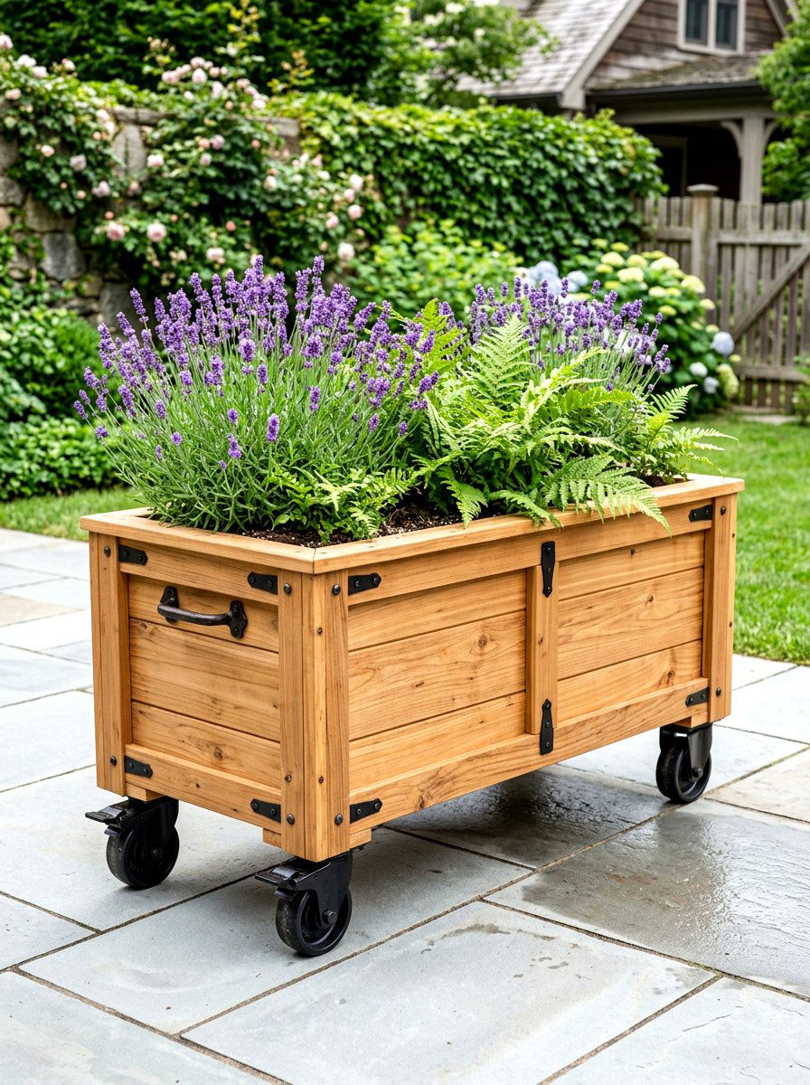 Portable Planter Box - 30 utility box cover ideas
