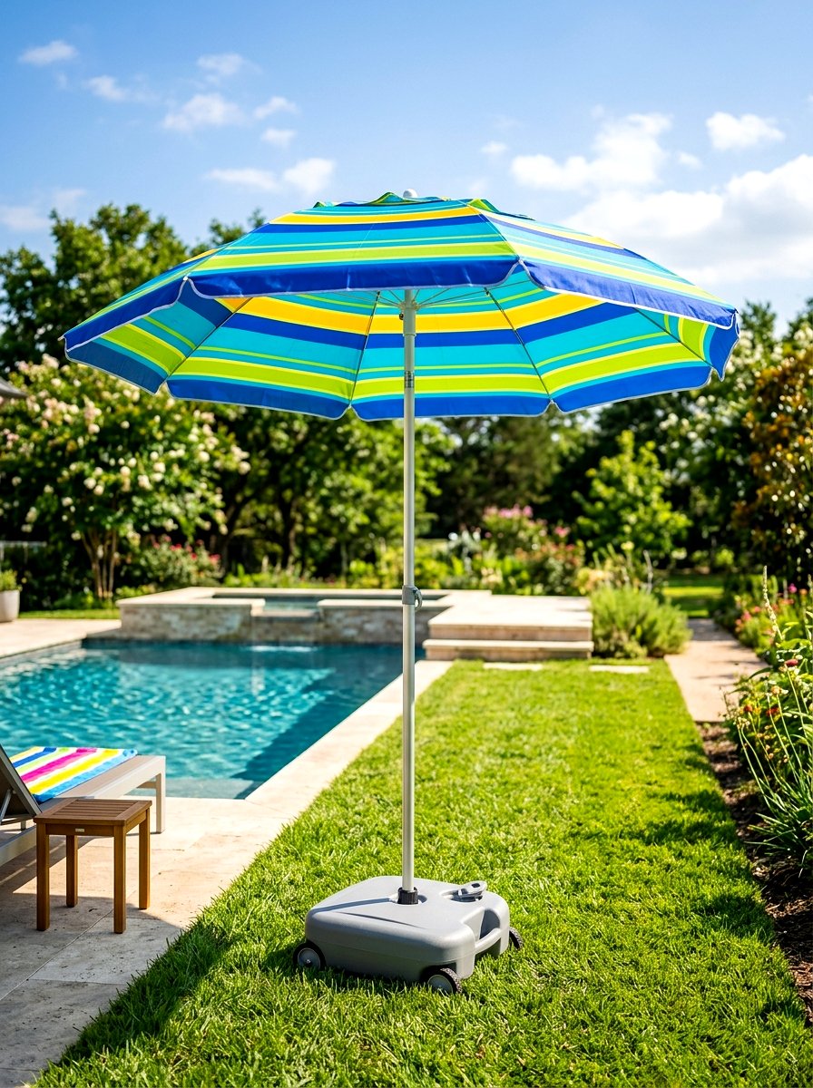 Portable Pool Umbrella - 30 pool umbrella ideas