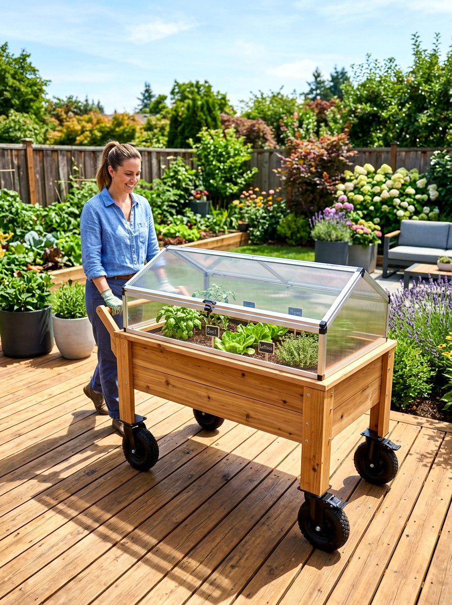 Portable Raised Bed Greenhouse - 30 raised bed greenhouse ideas