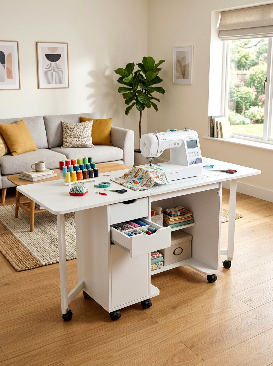Portable Sewing Unit - 30 sewing room ideas