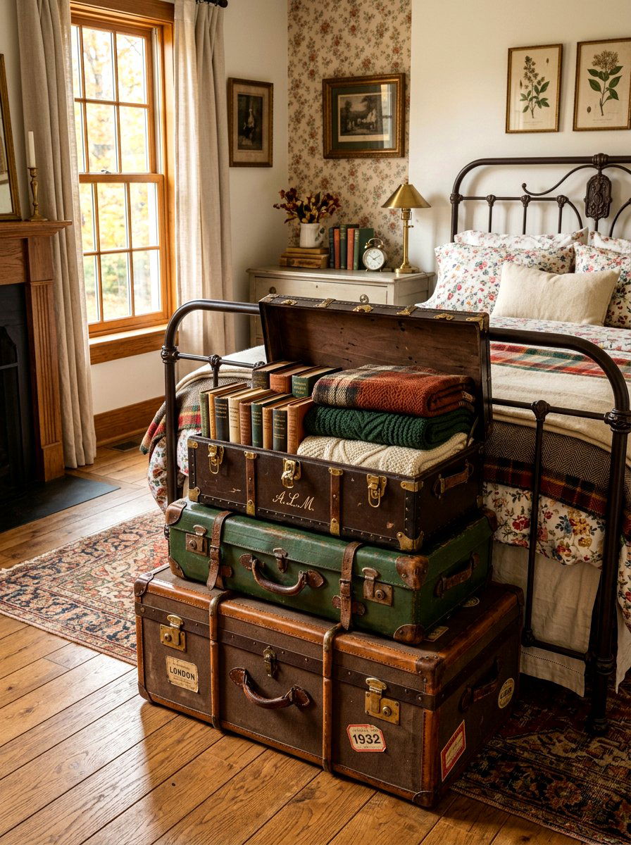 Portable Storage Trunks - 30 seasonal decor storage ideas
