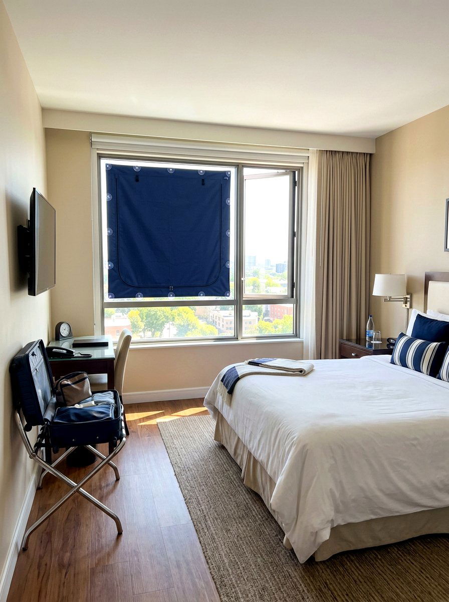 Portable Travel Window Cover - 30 no drill curtain ideas