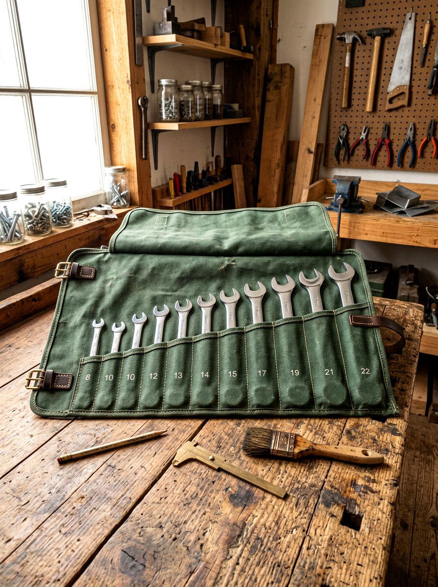 Portable canvas tool roll - 30 small tool organizer ideas