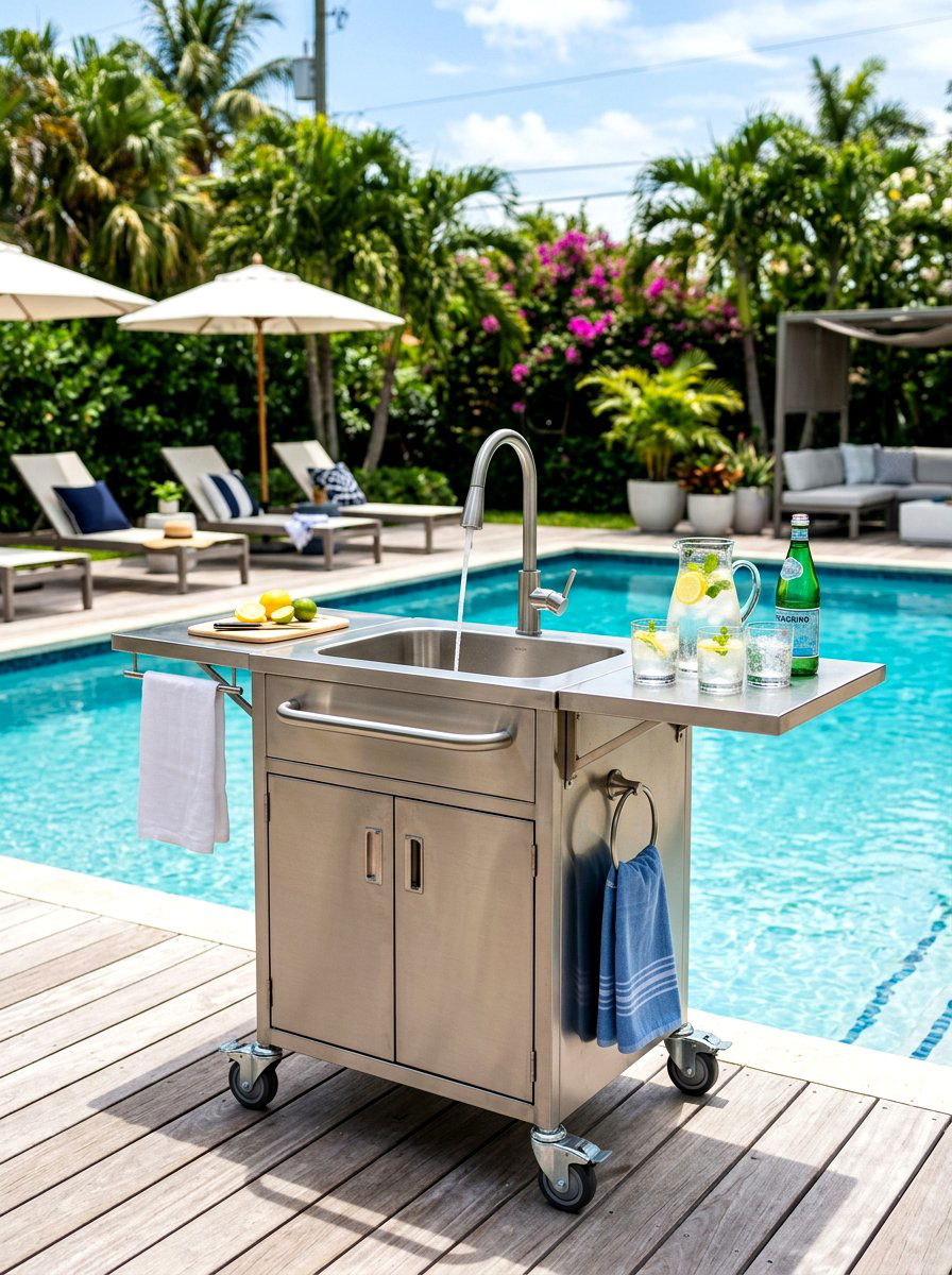 Portable outdoor sink station - 30 outdoor sink station ideas