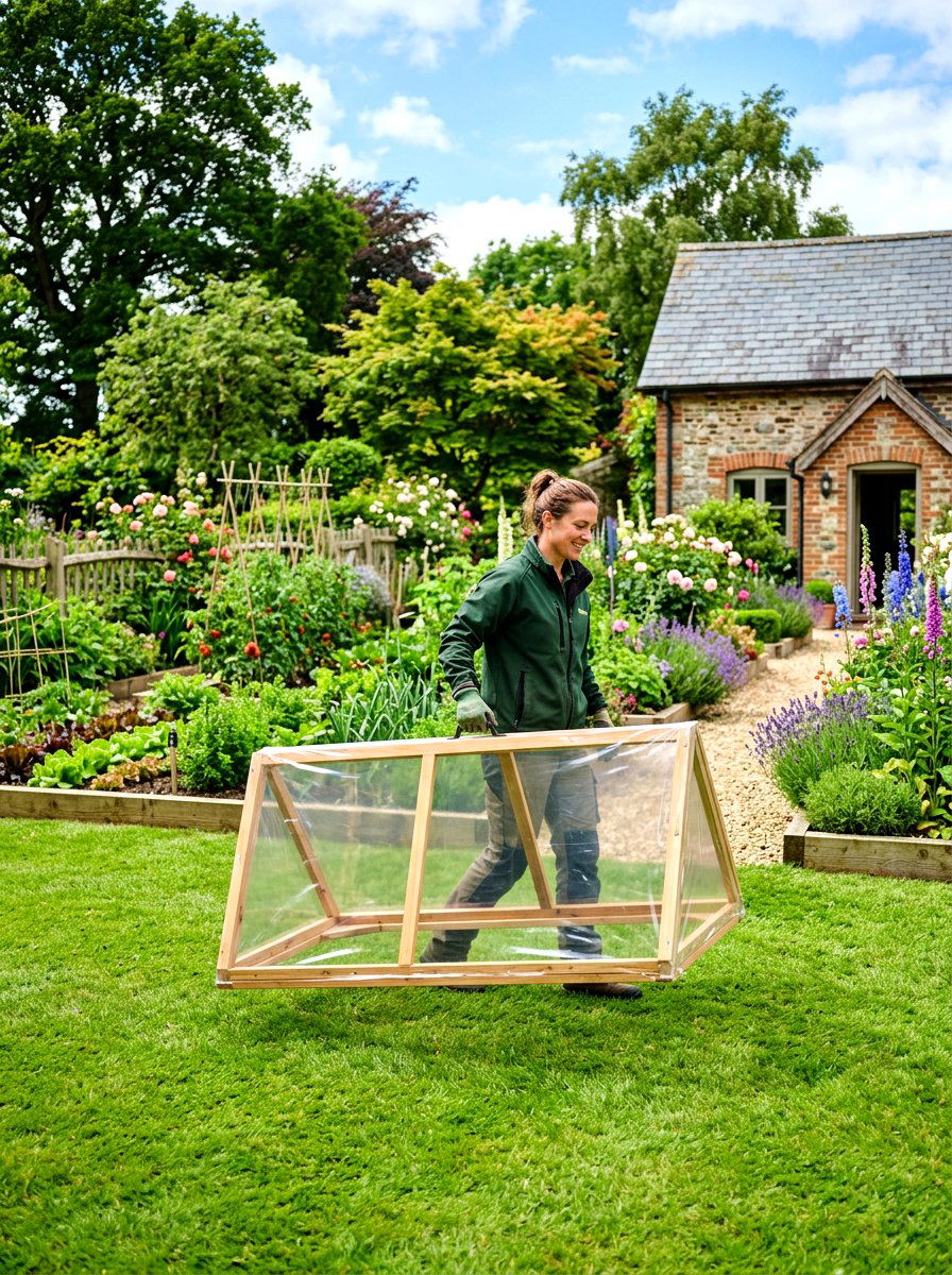 Portable plant cover - 30 hoop house garden ideas
