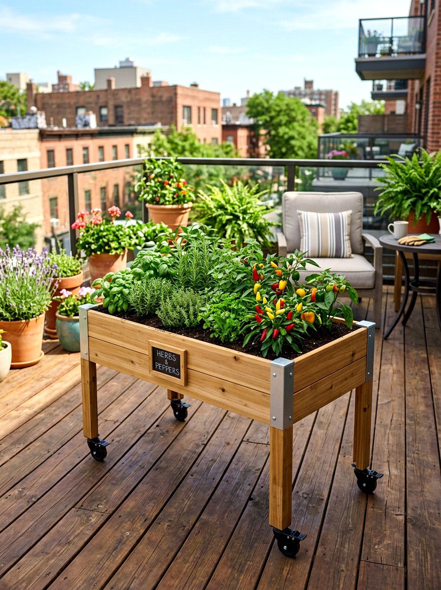 Portable raised garden bed - 30 raised garden bed ideas