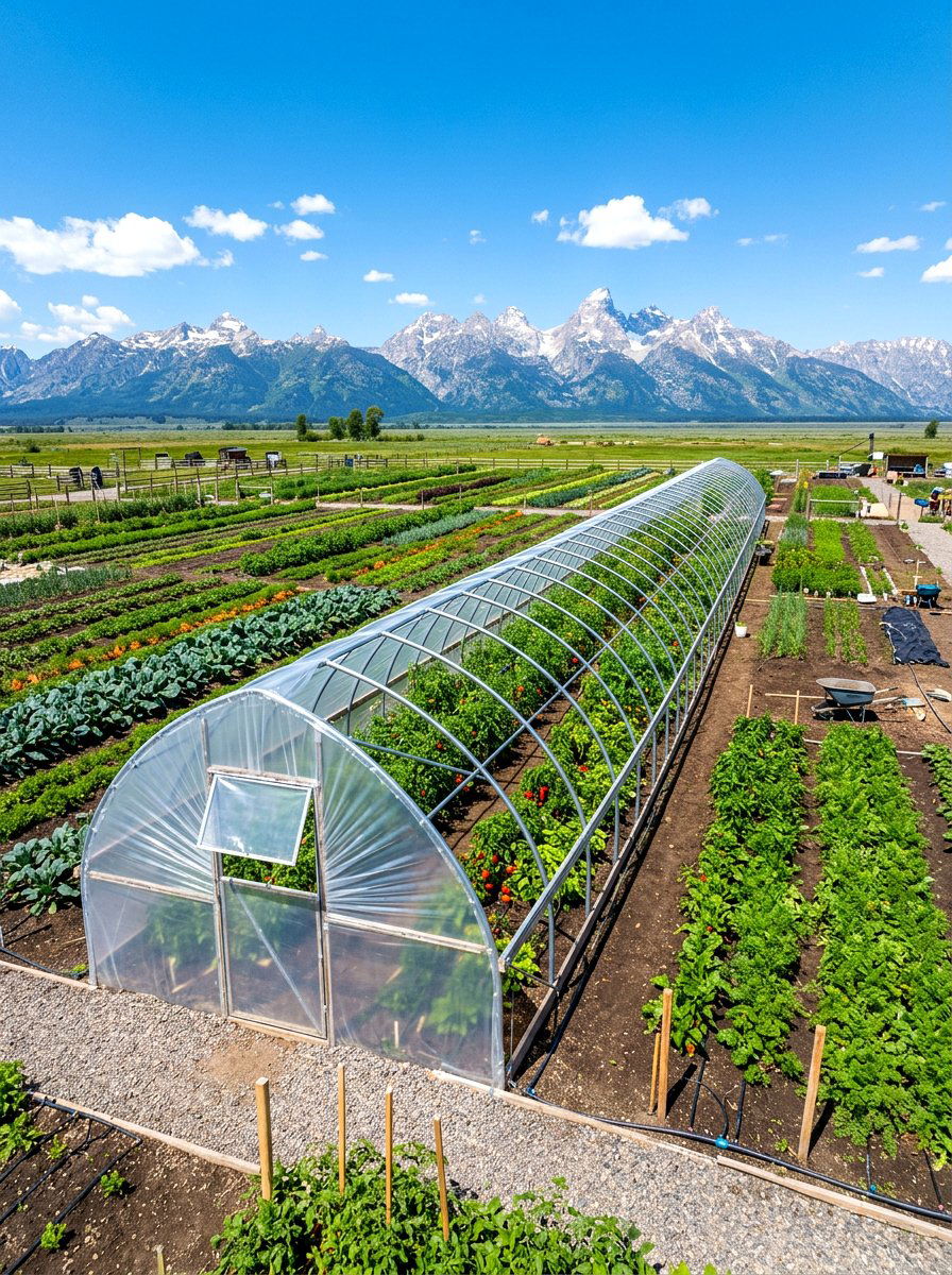 Portable tunnel greenhouse - 30 backyard greenhouse ideas