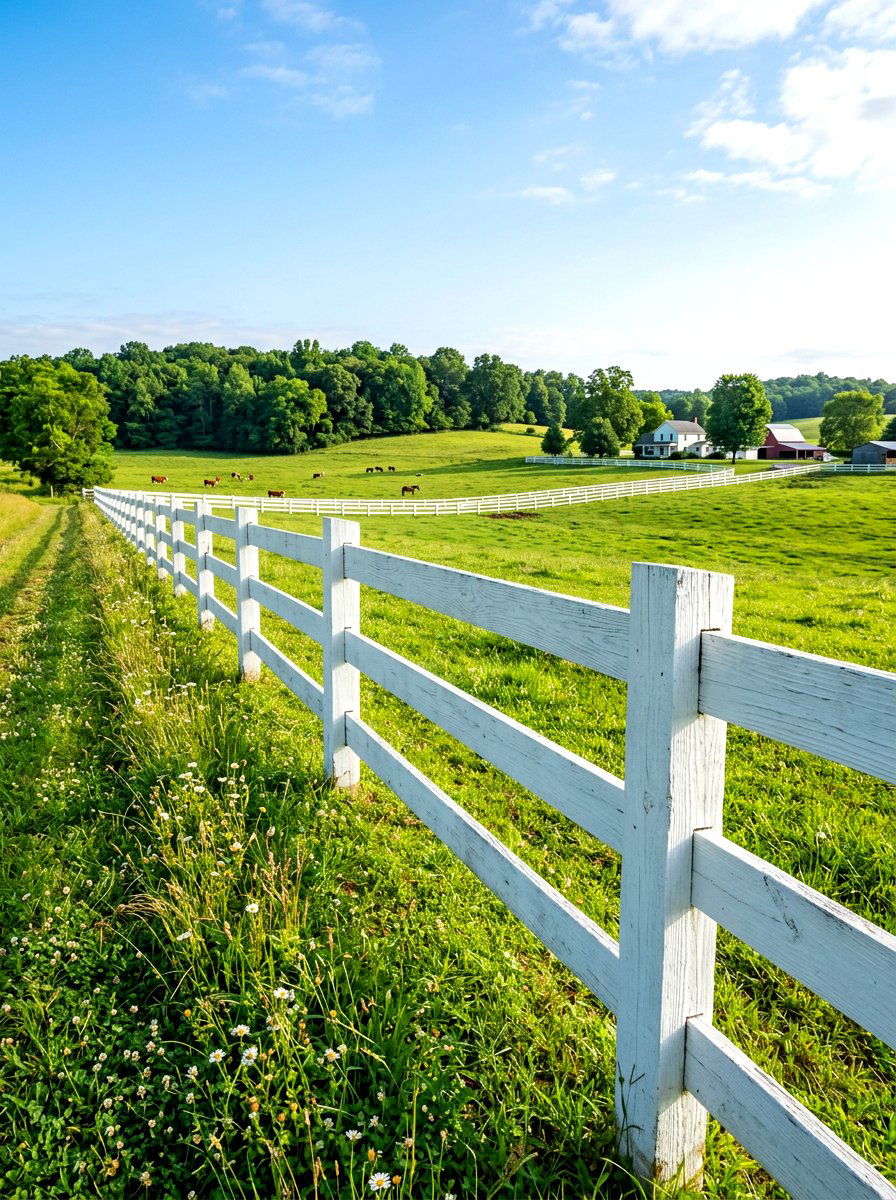Post Rail Farmhouse - 30 decorative fence ideas