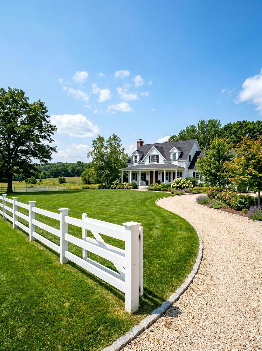 Post and Rail Fence - 30 front yard fence ideas