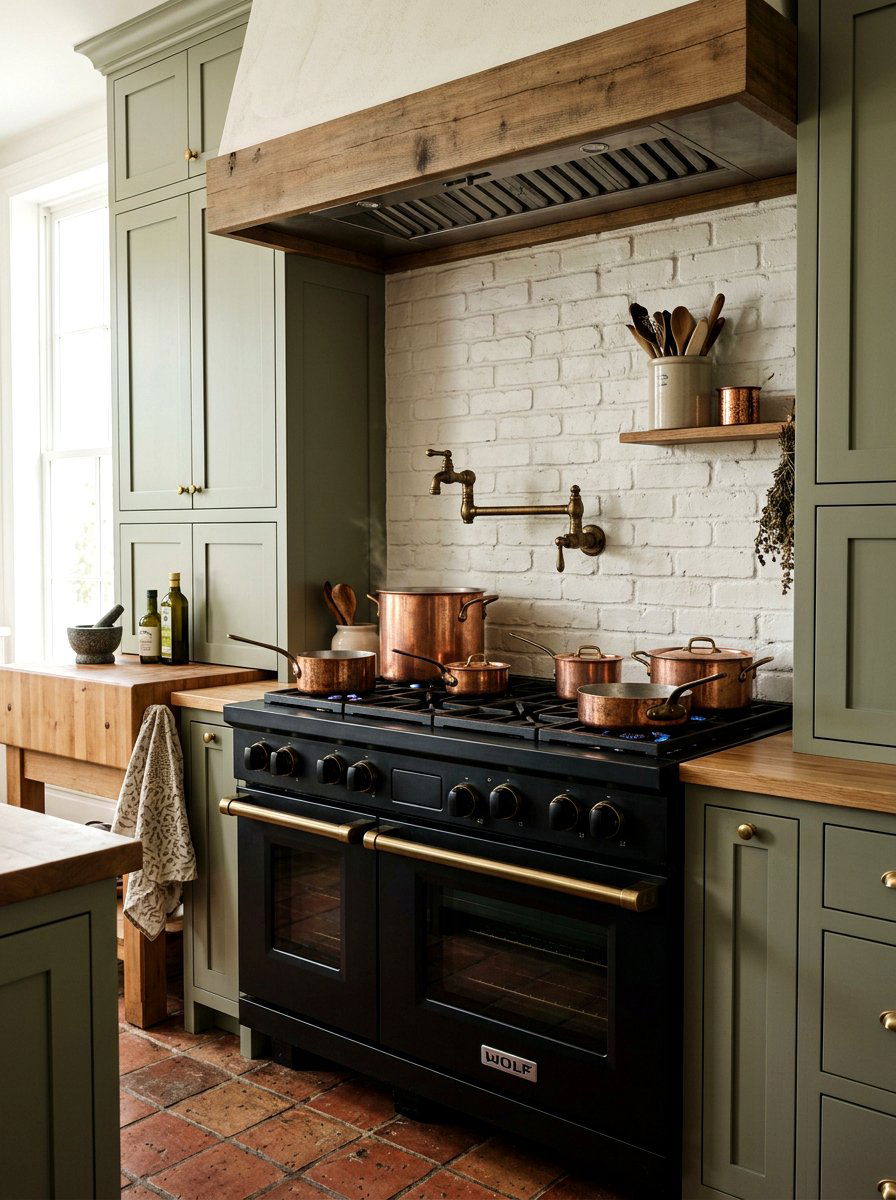 Pot Filler Faucet - 30 vintage farmhouse kitchen ideas