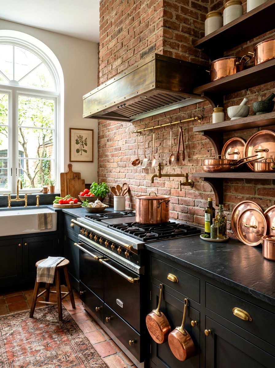 Pot filler kitchen - 30 rustic European kitchen ideas
