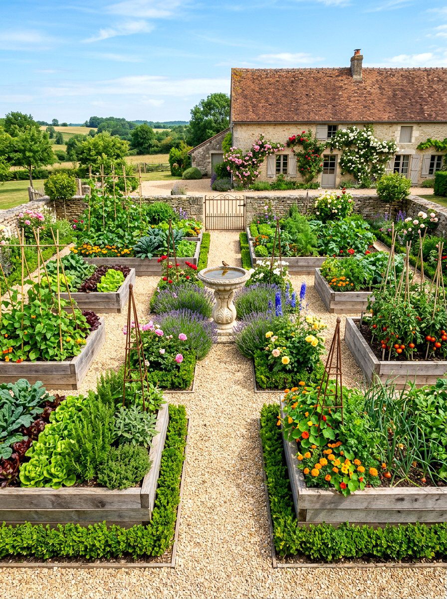 Potager Garden - 30 French country garden ideas