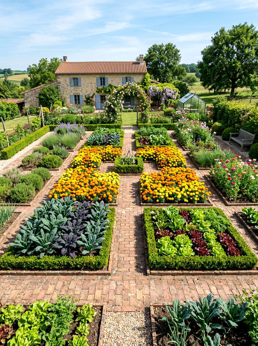 Potager cutting garden - 30 cottage cutting garden ideas