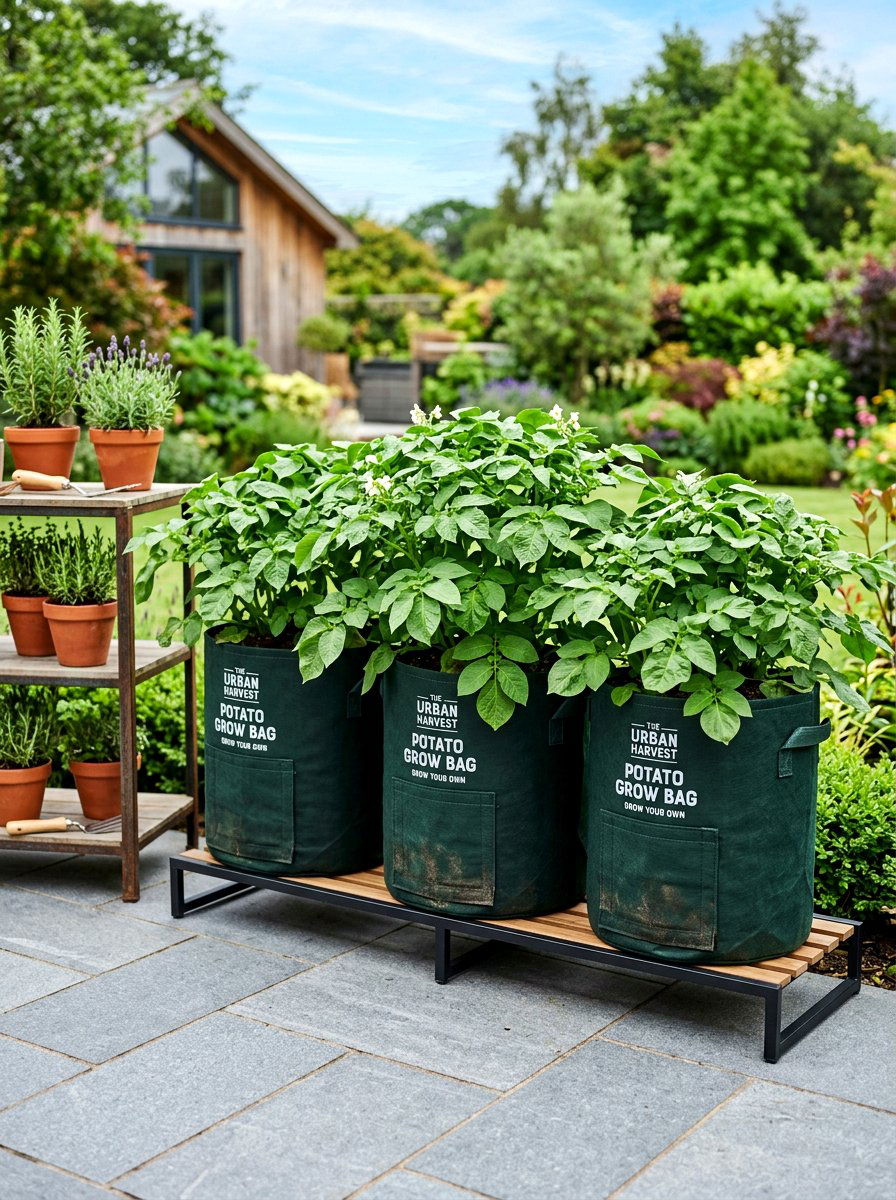 Potato Grow Bag - 30 edible entertaining backyard ideas